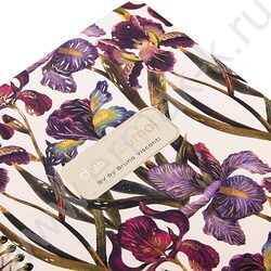 Ежедневник н/дат А5 136л Flora.Ирисы /тв.обл./спираль NEW | Фото 3
