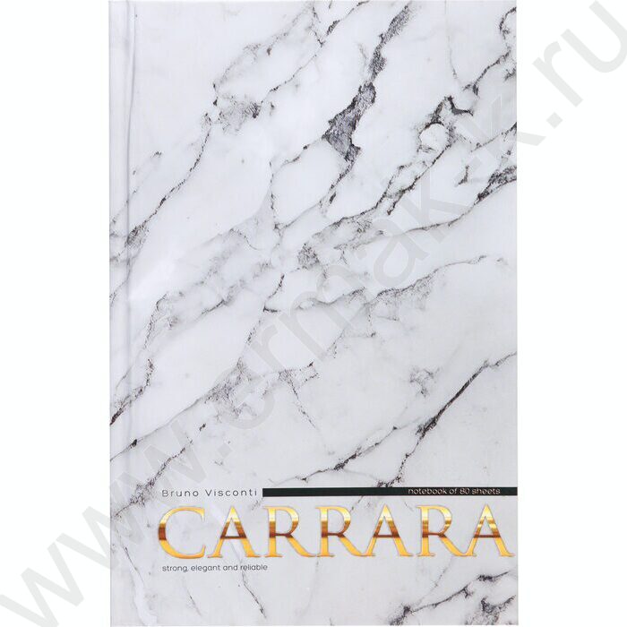Блокнот  80л А5 тв.обл. "Carrara" NEW | Фото 2