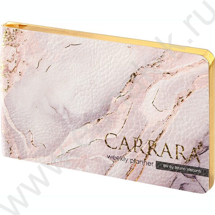 Еженедельник н/дат А6 80л Carrara /обрез блока:золотой,ляссе NEW | Фото 1