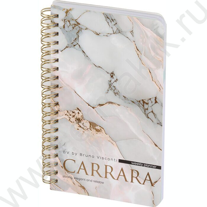 Еженедельник н/дат А5 72л Carrara /тв.обл./спираль NEW | Фото 1
