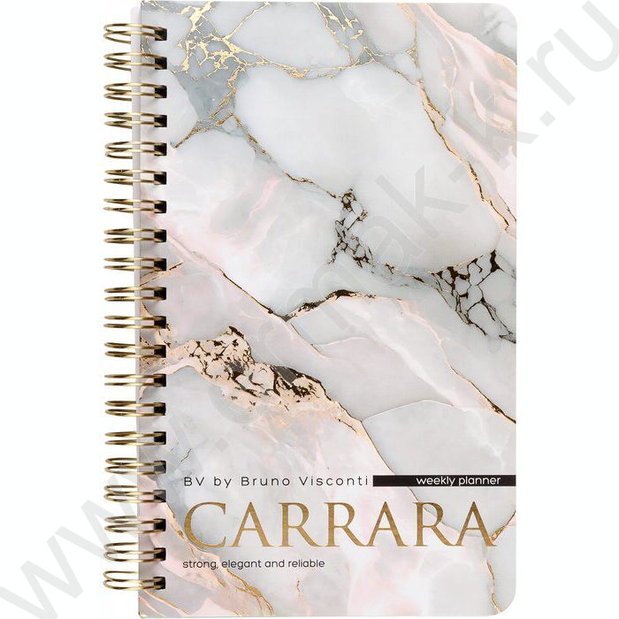 Еженедельник н/дат А5 72л Carrara /тв.обл./спираль NEW | Фото 2