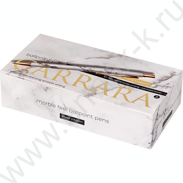 Ручка шар авт Carrara /мет. корп./ цвет чернил синий 0,7мм NEW | Фото 4