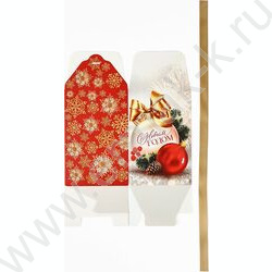 Коробка складная 12*18*12см С Новым годом NEW | Фото 6