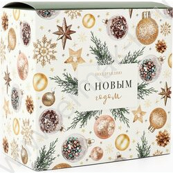 Коробка складная 14*14*8см Новогодние радости NEW | Фото 2