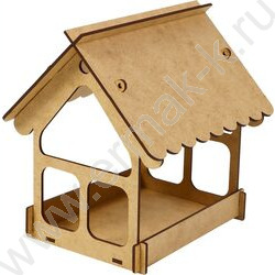 Кормушка для птиц Разобранная 21*18*21см Домик NEW | Фото 1