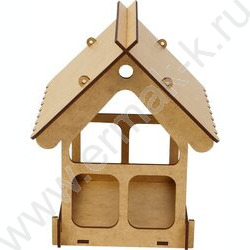 Кормушка для птиц Разобранная 21*18*21см Домик NEW | Фото 2