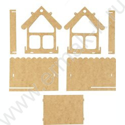 Кормушка для птиц Разобранная 21*18*21см Домик NEW | Фото 4