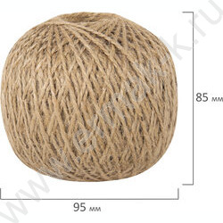 Шпагат джутовый /длина 165м, диам. 1,5мм, 2-х ниточный NEW | Фото 3