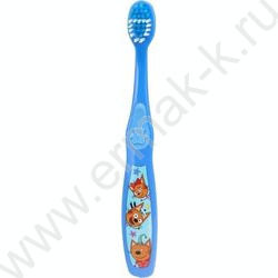 Зубная щетка фигурная для детей Три Кота синяя NEW | Фото 1