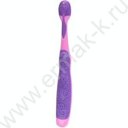 Зубная щетка фигурная для детей Три Кота сиреневая NEW | Фото 2