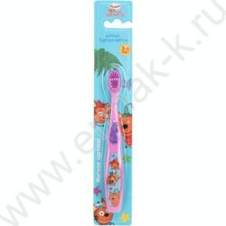 Зубная щетка фигурная для детей Три Кота сиреневая NEW | Фото 6