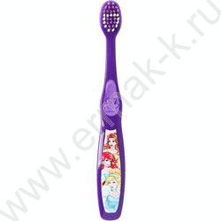 Зубная щетка фигурная для детей Милая принцесса феолетовая NEW | Фото 1