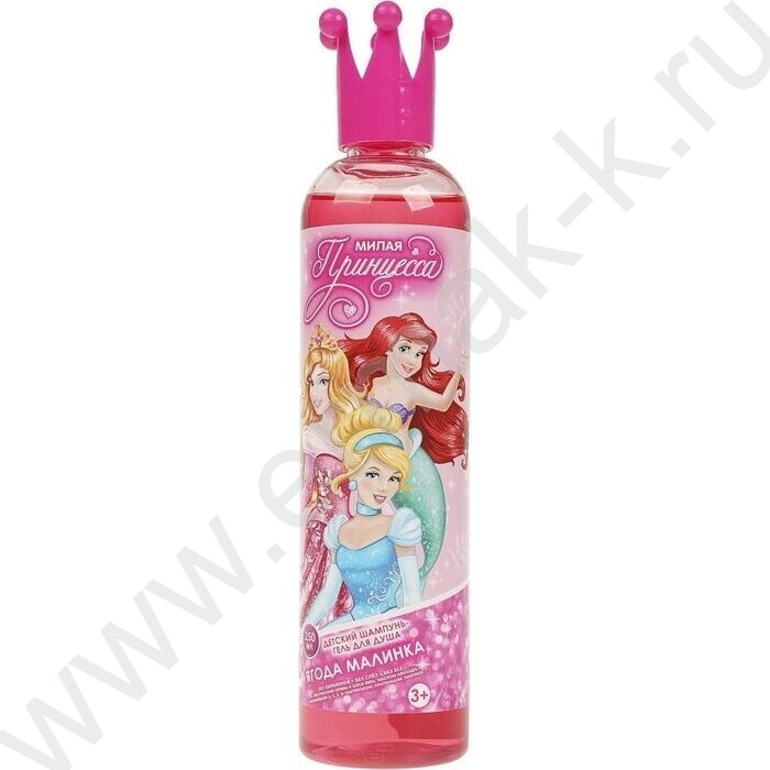 Детский шампунь-гель Принцесса с экстрактами оливы и алоэ Вера 250мл | Фото 1