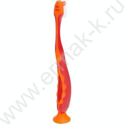 Зубная щетка на присоске для детей Синий тракор красная NEW | Фото 2