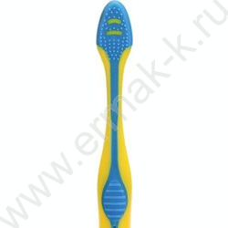 Зубная щетка на присоске для детей Синий тракор желтая NEW | Фото 3