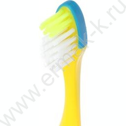 Зубная щетка на присоске для детей Синий тракор желтая NEW | Фото 4