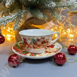 Набор посуды: Кружка и блюдце керам 180мл  "Медвежата" NEW | Фото 9