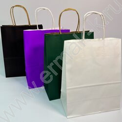 Пакет бумажный цветной 27*21*11см. /120гр. ассорти NEW | Фото 2