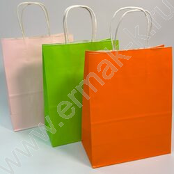 Пакет бумажный цветной 27*21*11см. /120гр. ассорти NEW | Фото 3