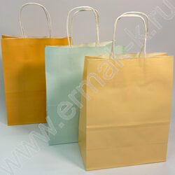 Пакет бумажный цветной 27*21*11см. /120гр. ассорти NEW | Фото 4