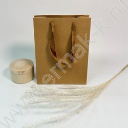 Пакет крафт 20*15*7см. /260гр., ручка-тесьма NEW | Фото 5