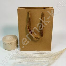 Пакет крафт 28*20*10см. /260гр., ручка-тесьма NEW | Фото 4