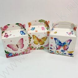 Коробочка "Бабочки" 14*12*10см. /250гр., ассорти NEW | Фото 1