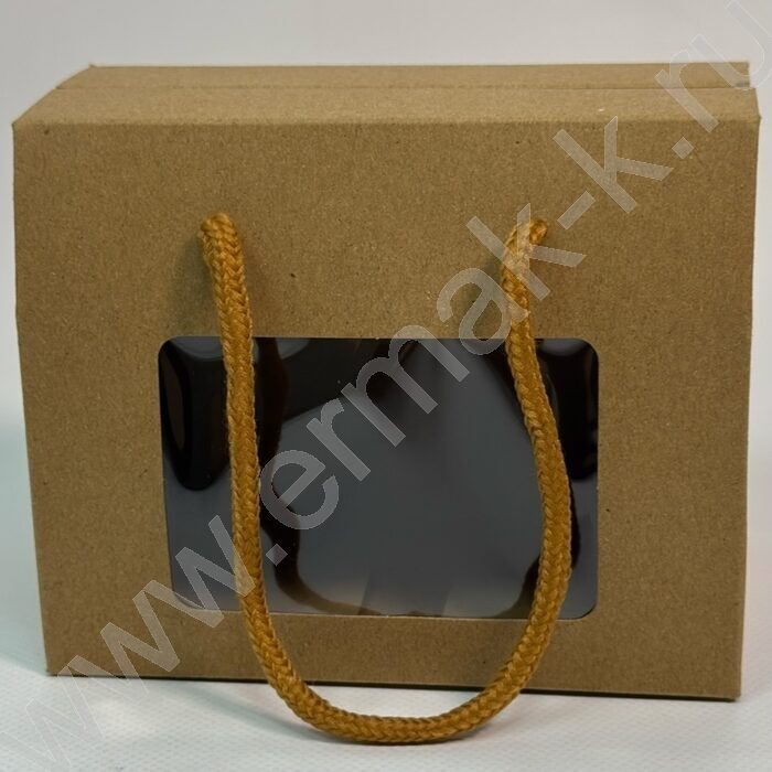 Коробка с окном 15*12*9см. /350гр., ручка | Фото 1