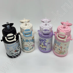 Термос /нерж. сталь, ремешок, 500мл., ассорти NEW | Фото 4