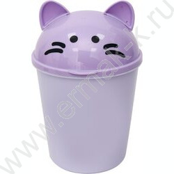 Контейнер д/бумаг настольный 17*11.5*8см "Ghost Meow" с крышкой в кошачьей тематике /сиреневый NEW | Фото 1