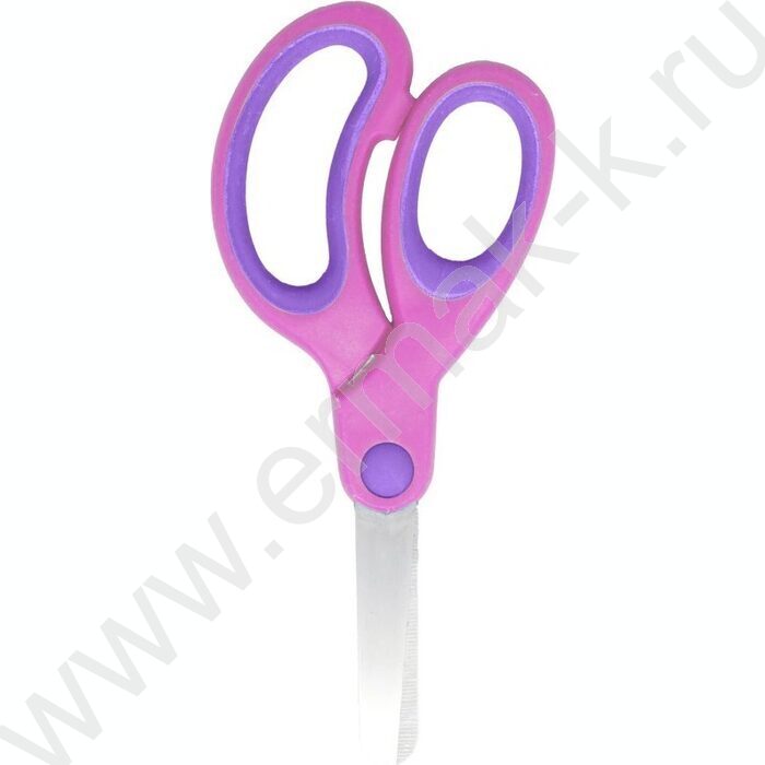 Ножницы для левшей 14,1см детские "Cosmo. Left Hand" с закругл. лезвиями, розово-сиреневыми руч | Фото 1
