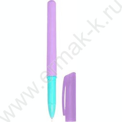 Ручка гелевая Пиши-Стирай 0,5мм синяя /корпус мятно-сиреневый, ластик NEW | Фото 1