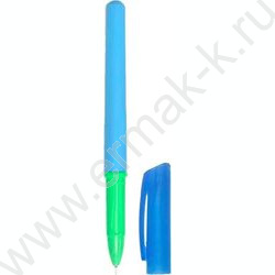 Ручка гелевая Пиши-Стирай 0,5мм синяя /корпус салатово-голубой, ластик NEW | Фото 1