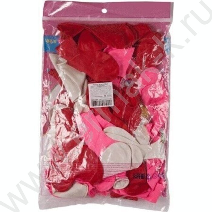 Шар воздушный "Heart"  30см /красный, розовый, белый /ассорти NEW | Фото 2