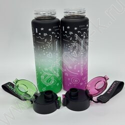 Бутылка для воды 1000мл. /ассорти 4вида NEW | Фото 5