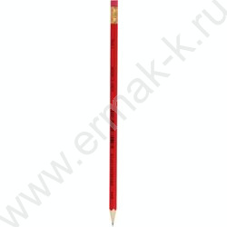 Карандаш ч/гр с ластиком HB, корпус красный (KIN 1396) NEW | Фото 1