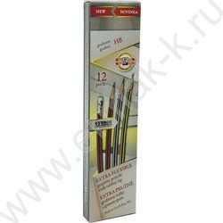 Карандаш пластиковый ч/гр с ластиком HB, корпус ассорти (KIN 1397) NEW | Фото 4