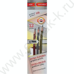 Карандаш пластиковый ч/гр HB, ассорти (KIN 1697) NEW | Фото 5