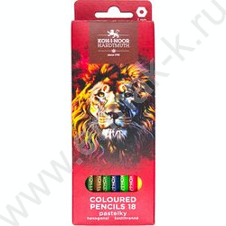 Карандаши 18цв RED LION европодвес (KIN 3553) NEW | Фото 1