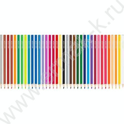 Карандаши 36цв RED LION европодвес (KIN 3555) NEW | Фото 4