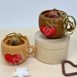 Брелок Капибара в чашке NEW | Фото 1