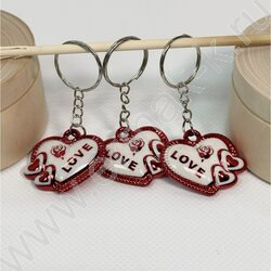 Брелок Сердце, цветные /ассорти NEW | Фото 2