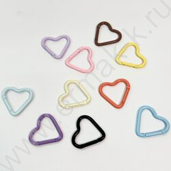 Брелок Сердце-карабин /ассорти NEW | Фото 1