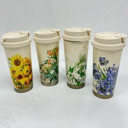 Термокружка 500мл, с трубкой NEW | Фото 2