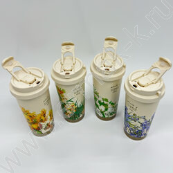 Термокружка 500мл, с трубкой NEW | Фото 3