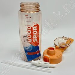 Бутылка для воды 700мл, с трубкой NEW | Фото 3