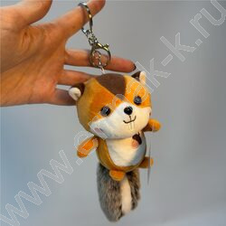 Брелок мягкий Енот с хвостом, 17см. /вссорти NEW | Фото 2