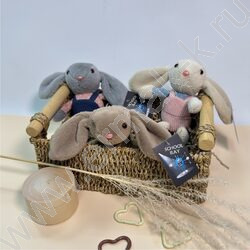 Брелок мягкий Заяц, 16см. /ассорти NEW | Фото 1