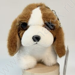 Брелок мягкий Собака с ресницами, 12см. /ассорти NEW | Фото 1