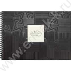 Альбом д/рисования-спираль 24л "Классика однотонная-9" /мат.лам.,выб.лак/ NEW | Фото 4